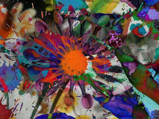 Blumen Flecken — Bild von Michael Willfort
