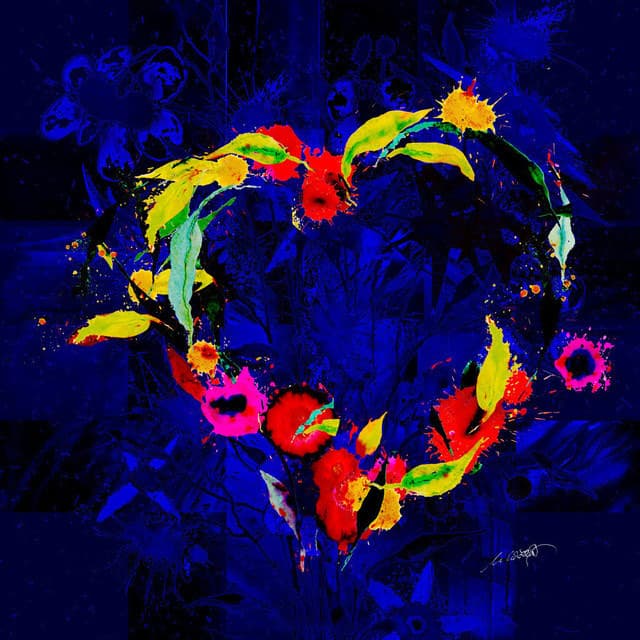 Blumenherz 3D — Bild von Michael Willfort