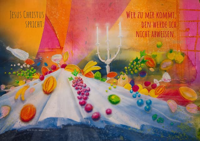 10-Jahreslosung 2022-Abendmahl_G — Bild von Michael Willfort