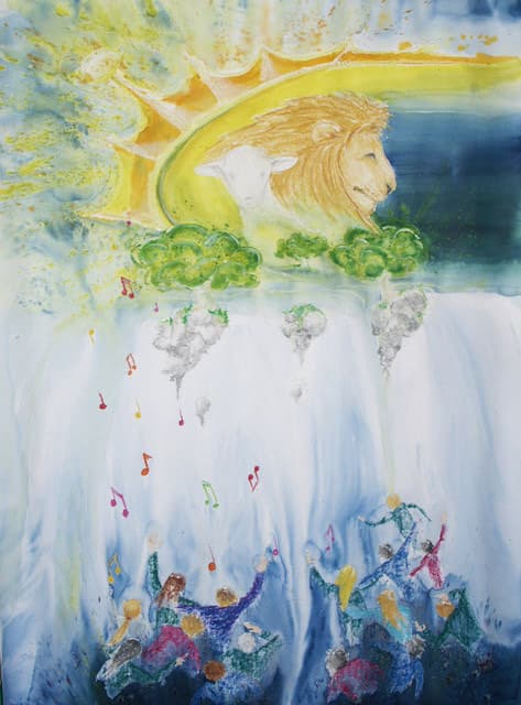 Löwe-Lamm-Menschen — Bild von Michael Willfort