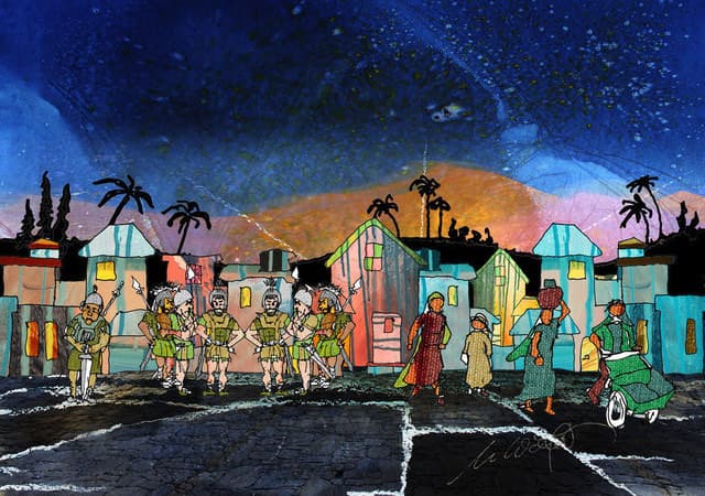Orientalische Stadt, großes Bild — Bild von Michael Willfort