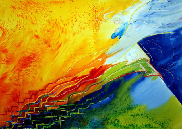 Der Engel an der Treppe 2 — Bild von Michael Willfort