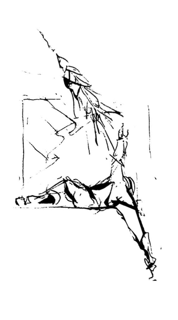 Gutes Weiterreichen Skizze — Bild von Michael Willfort