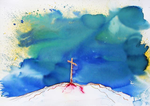 Kreuz auf Golgatha — Bild von Michael Willfort