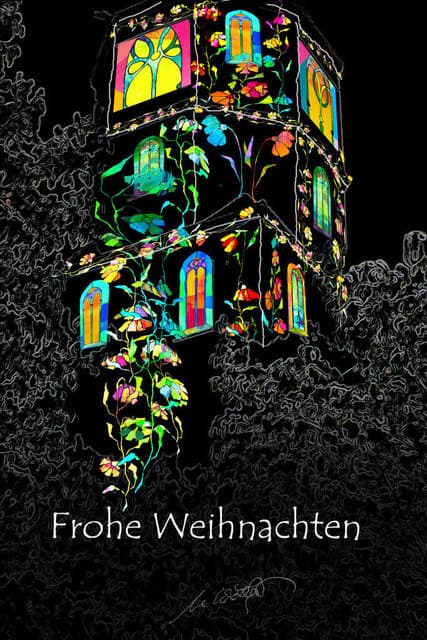 Weihnachtskarte Kirche TW9-B — Bild von Michael Willfort