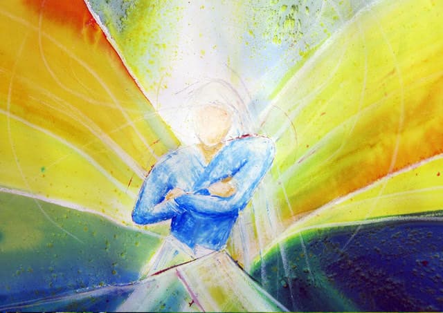 Der Engel des Freundes (Detail) — Bild von Michael Willfort