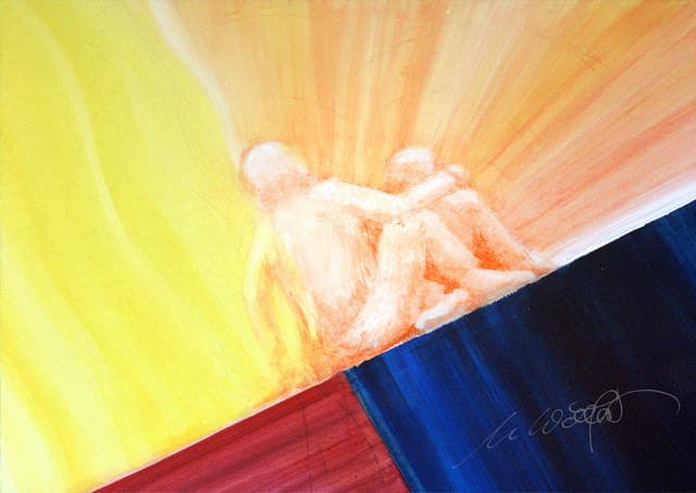 Nahe am Vorhang — Bild von Michael Willfort