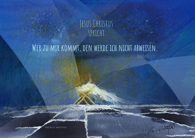 12-Jahreslosung 2022-Krippe_I — Bild von Michael Willfort