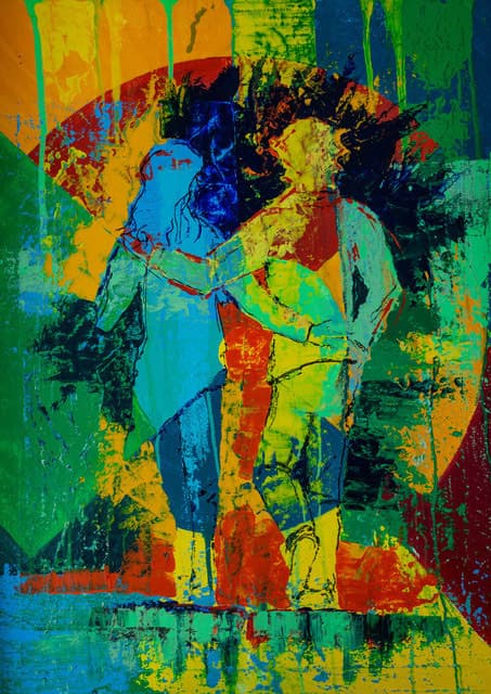 Freundschaft bunt — Bild von Michael Willfort