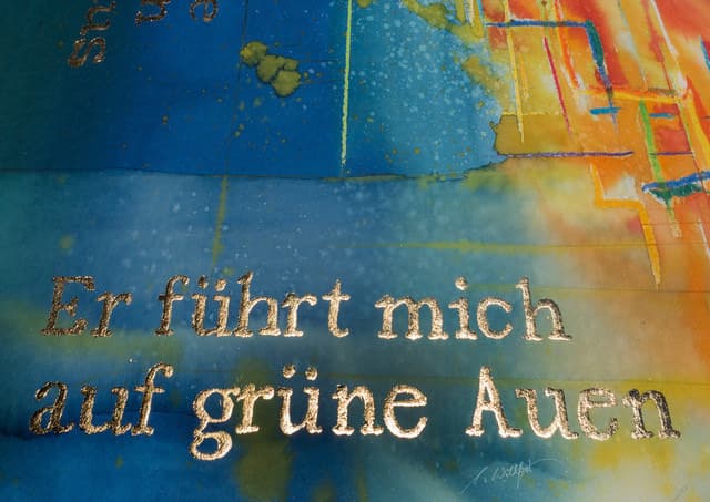 Er führt mich auf grüne Auen 1 — Bild von Michael Willfort