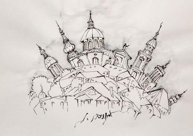 Salzburg Skizze — Bild von Michael Willfort