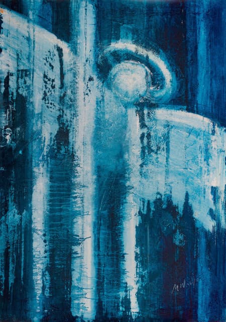 Der blaue Engel und das Hier — Bild von Michael Willfort
