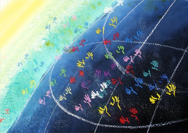 Lob der Welt-Detail — Bild von Michael Willfort