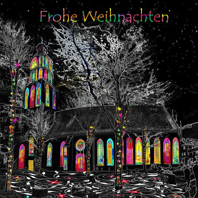 Weihnachtskarte Kirche N-A 80x80 — Bild von Michael Willfort
