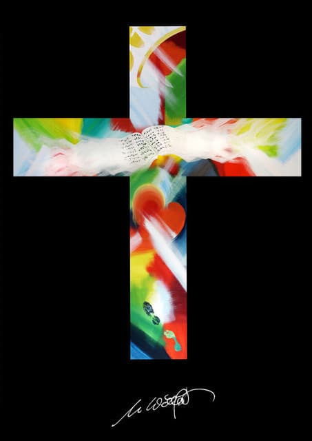Farben Kreuz — Bild von Michael Willfort